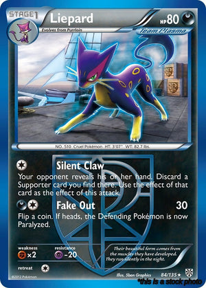 Rare Liepard (Team Plasma) [84/135 Near Mint ]