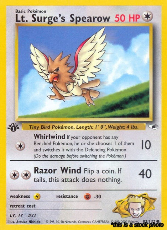 Lt. Surge's Spearow (83)