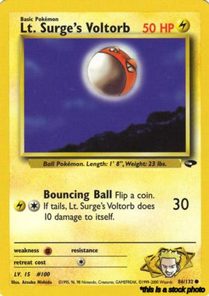 086/132 Lt. Surge's Voltorb Common Unlimited