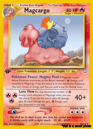 33/64 Magcargo Uncommon 1st Edition