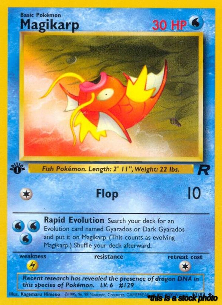 47/82 Magikarp Uncommon 1st Edition