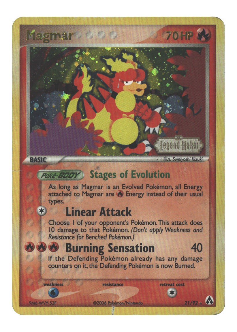21/92 Magmar Rare Reverse Holofoil
