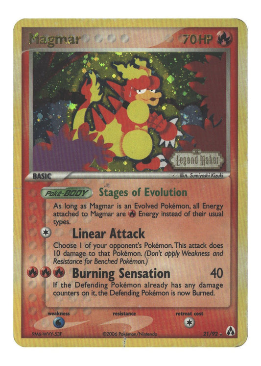 21/92 Magmar Rare Reverse Holofoil