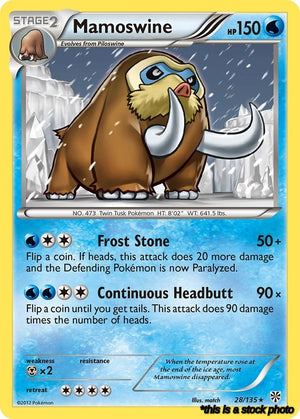 28/135 Mamoswine Rare Normal