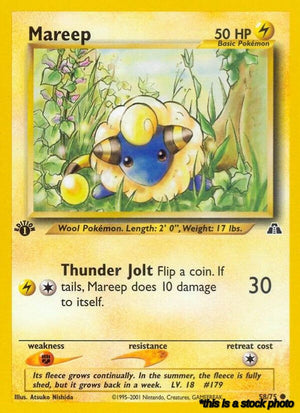 58/75 Mareep Common 1st Edition