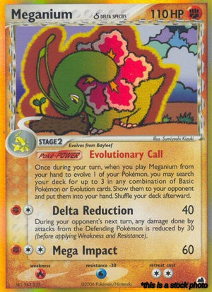 Holo Rare Meganium (Delta Species) [4/101 Damaged ]