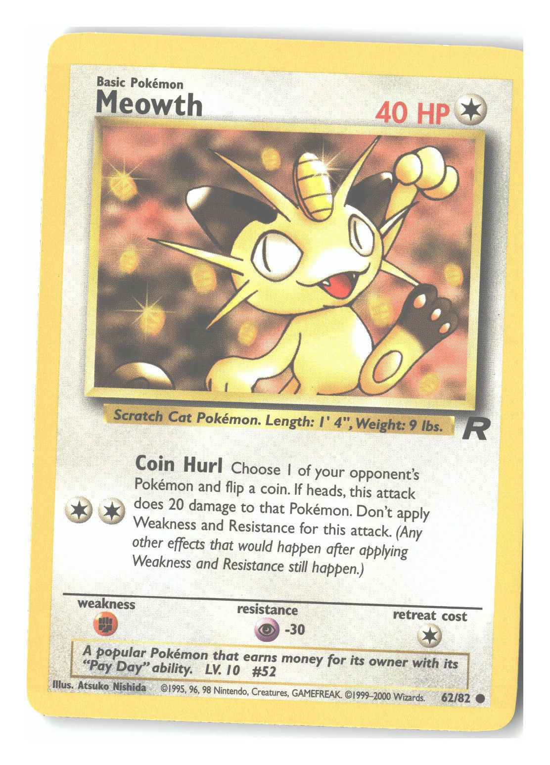 62/82 Meowth Common Unlimited