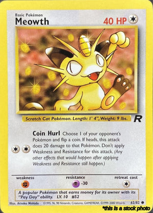 62/82 Meowth Common Unlimited