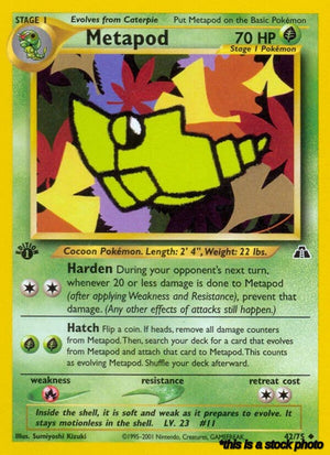 Unlimited Metapod [42/75 Lightly Played ]