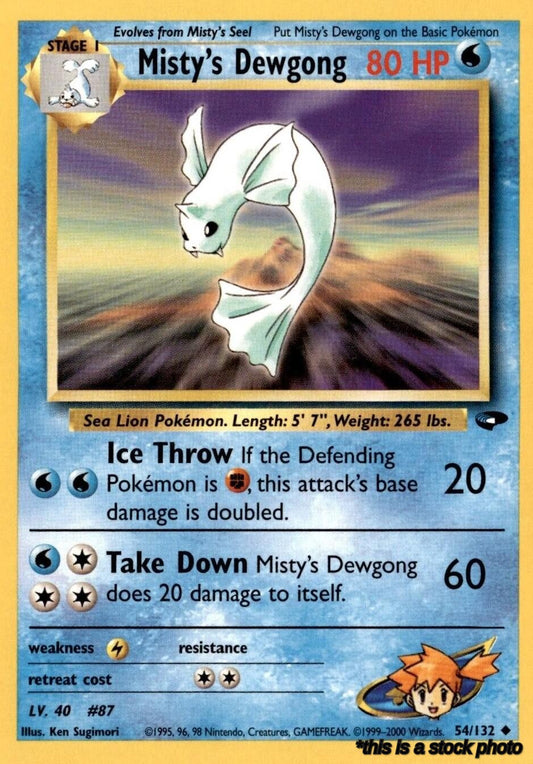 054/132 Misty's Dewgong Uncommon Unlimited