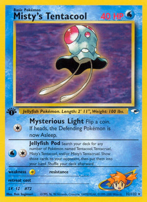 Rare Misty's Tentacool (32) [032/132 Moderately Played ]