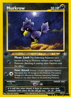 Rare Murkrow [024/111 Lightly Played ]