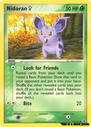 Normal Nidoran F [70/112 Moderately Played ]