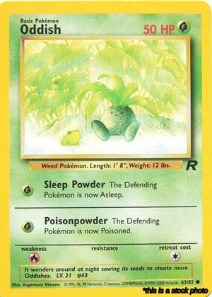 63/82 Oddish Common Unlimited