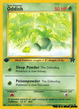 63/82 Oddish Common 1st Edition