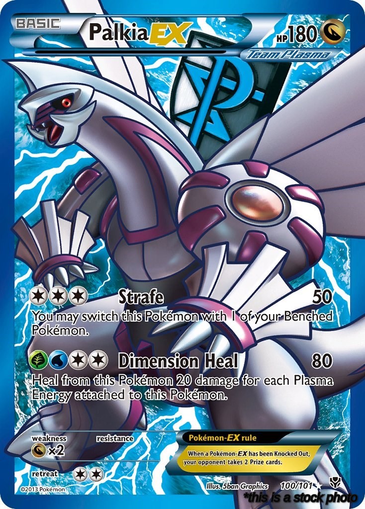 100/101 Palkia EX (Team Plasma) (100 Full Art) Ultra Rare Holofoil