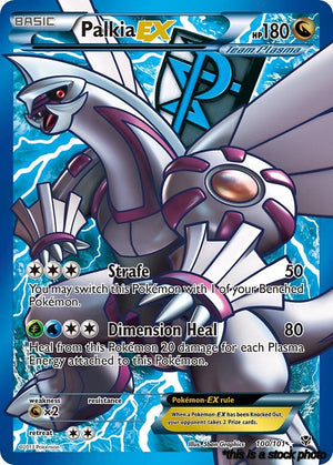 Ultra Rare Palkia EX (Team Plasma) (100 Full Art) [100/101 Lightly Played ]