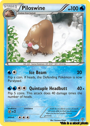 Normal Piloswine [27/135 Lightly Played ]