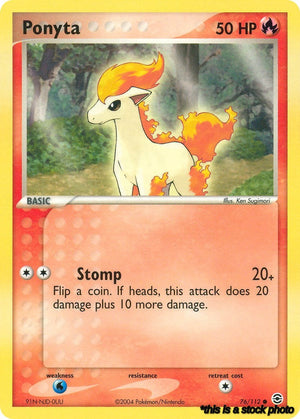 Normal Ponyta [76/112 Moderately Played ]