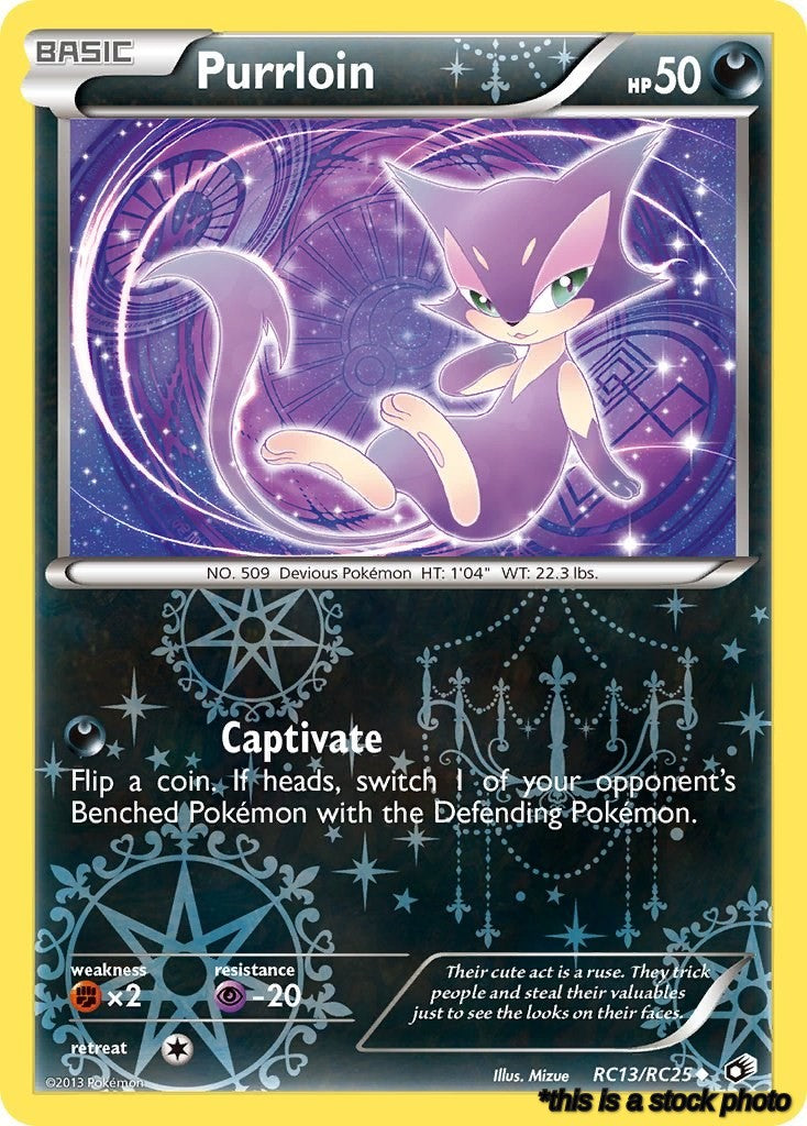 Holofoil Purrloin [RC13/RC25 Near Mint ]
