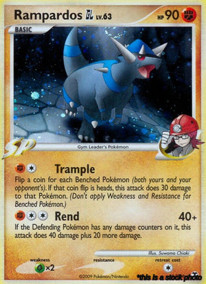 Reverse Holofoil Rampardos GL [11/111 Heavily Played ]