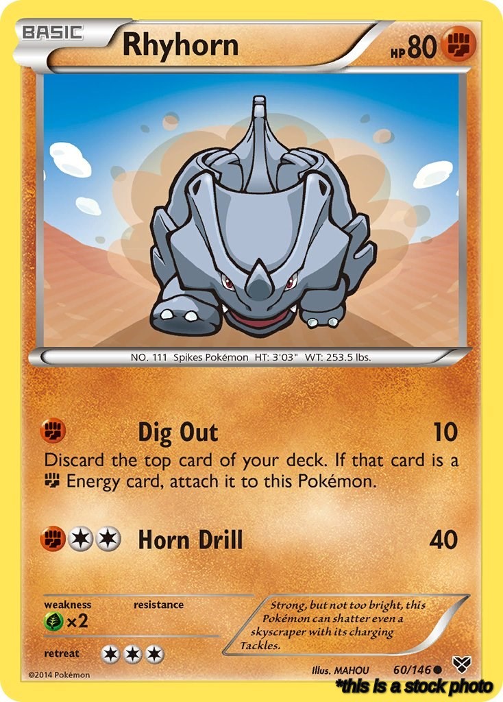 60/146 Rhyhorn Common Normal