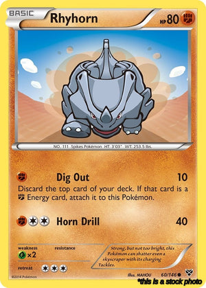 Normal Rhyhorn [60/146 Lightly Played ]