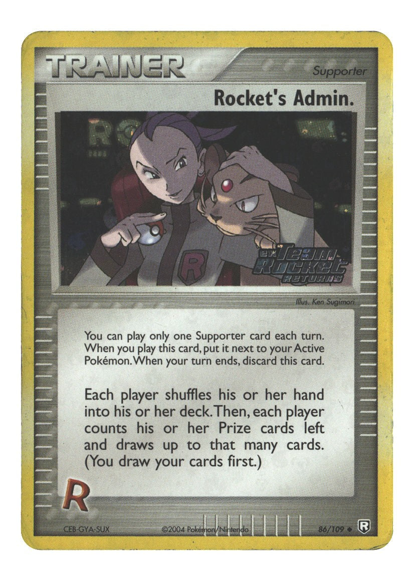 86/109 Rocket's Admin. Uncommon Reverse Holofoil