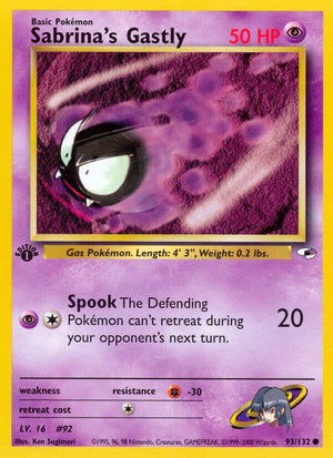 Common Sabrina's Gastly [093/132 Moderately Played ]
