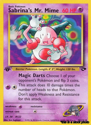 Uncommon Sabrina's Mr. Mime [059/132 Damaged ]