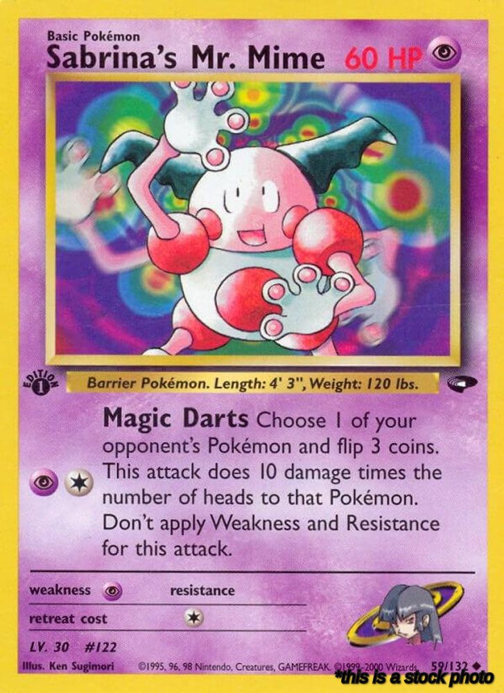 059/132 Sabrina's Mr. Mime Uncommon 1st Edition