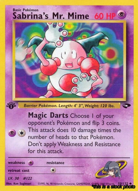 059/132 Sabrina's Mr. Mime Uncommon 1st Edition