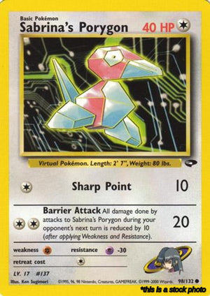098/132 Sabrina's Porygon Common Unlimited