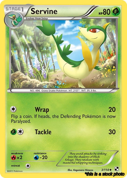 Uncommon Servine (3) [3/114 Lightly Played ]