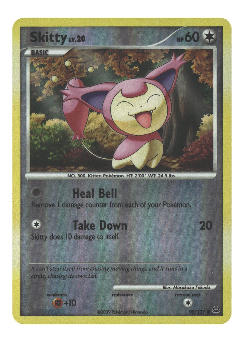 93/127 Skitty Common Reverse Holofoil