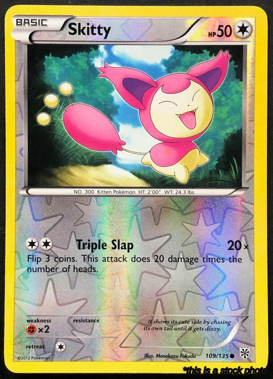 109/135 Skitty Common Reverse Holofoil