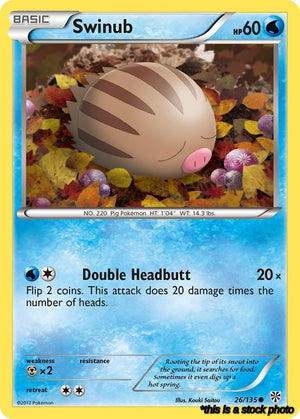 Normal Swinub [26/135 Lightly Played ]