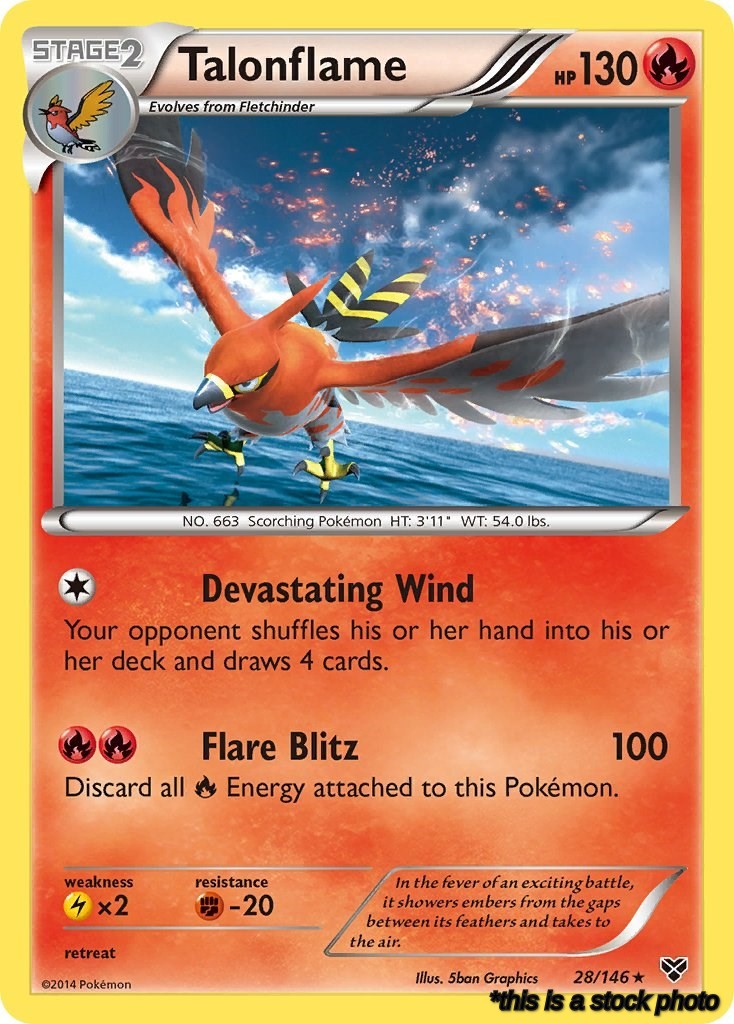 Holofoil Talonflame [28/146 Lightly Played ]