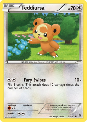 Common Teddiursa [75/101 Lightly Played ]