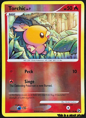 89/106 Torchic Common Reverse Holofoil