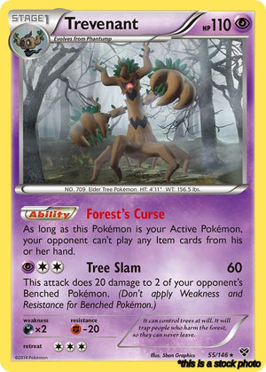 Holofoil Trevenant [55/146 Lightly Played ]
