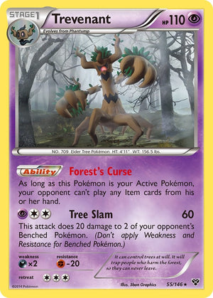 Holo Rare Trevenant [55/146 Lightly Played ]