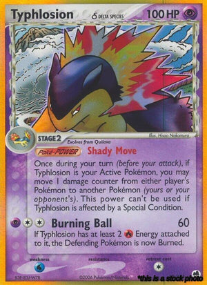Holo Rare Typhlosion (Delta Species) [12/101 Moderately Played ]