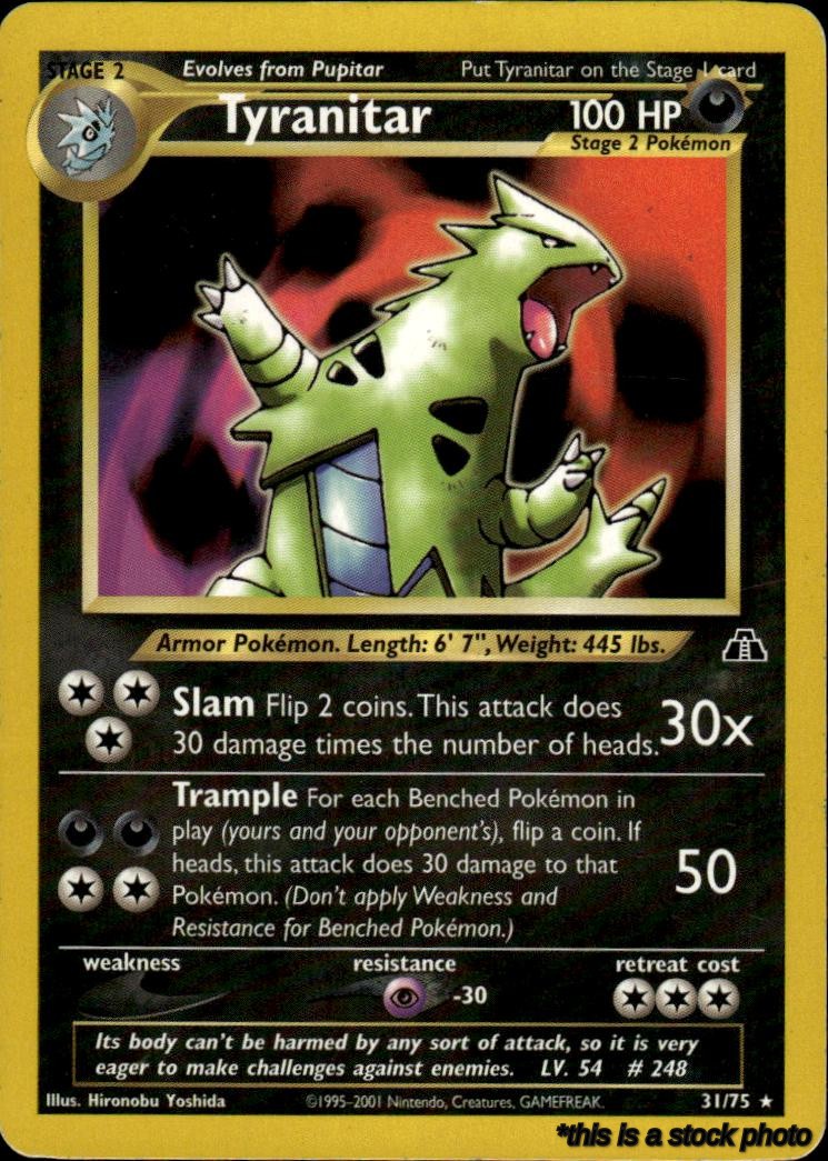 31/75 Tyranitar (31) Rare Unlimited