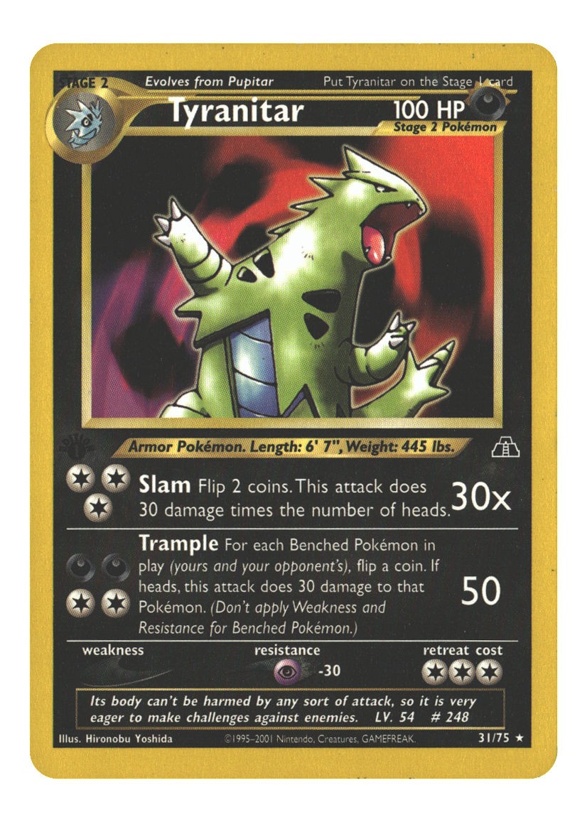 31/75 Tyranitar (31) Rare Unlimited