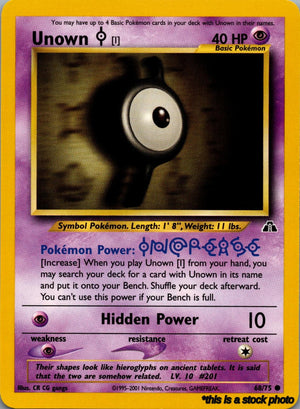 68/75 Unown [I] Common Unlimited