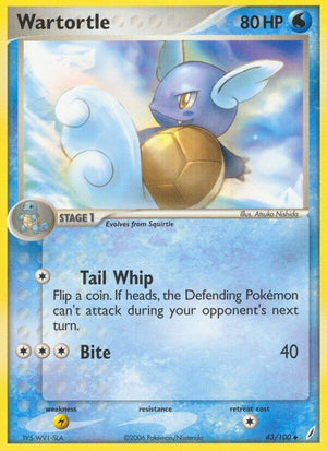 Uncommon Wartortle - 043/100 [43/100 Heavily Played ]