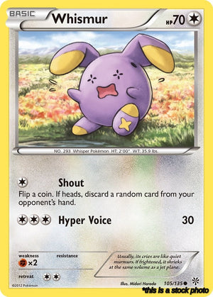Normal Whismur [105/135 Lightly Played ]