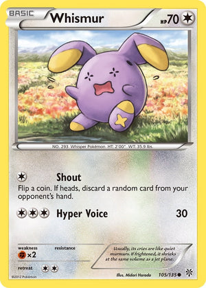 Common Whismur [105/135 Lightly Played ]