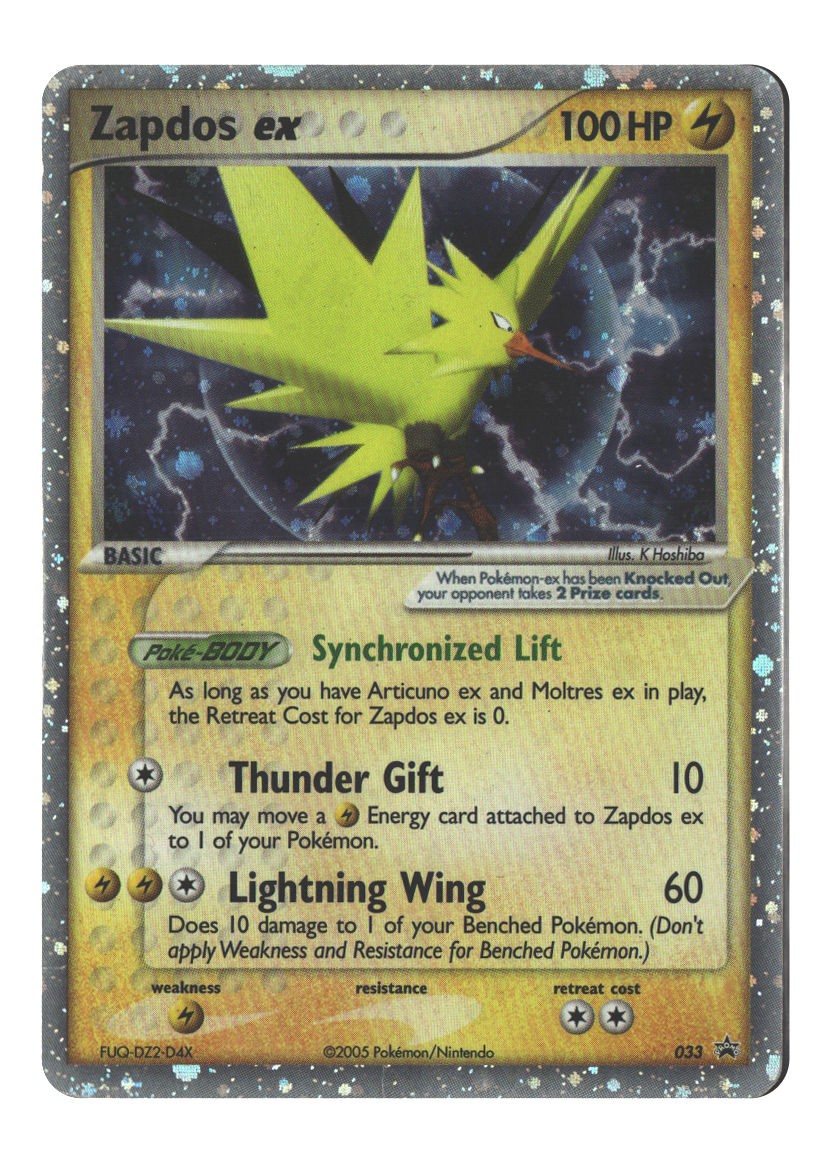 033 Zapdos ex (EX Collector's Window Tins) Promo Holofoil